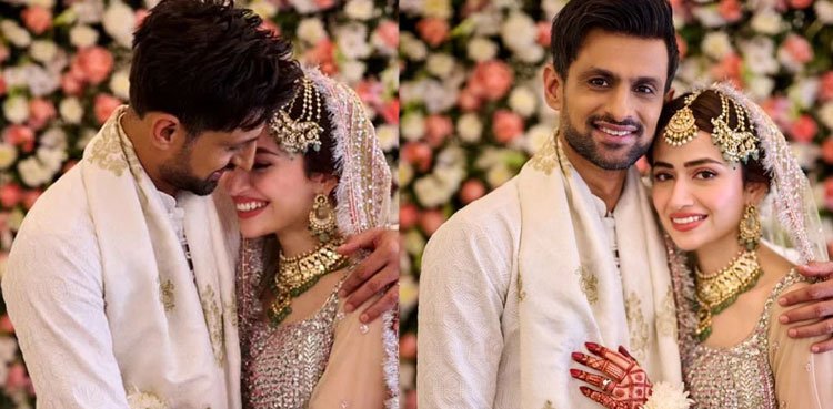 Shoaib Malik & his 3rd wife Sana Javed-Marriage Photos goes Viral