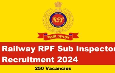 RPF Sub Inspector Recruitment 2024 रेलवे निकली 250 वैकेंसी