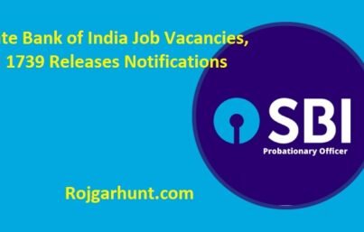 State Bank of India Job Vacancies, SBI 1739 Releases Notifications